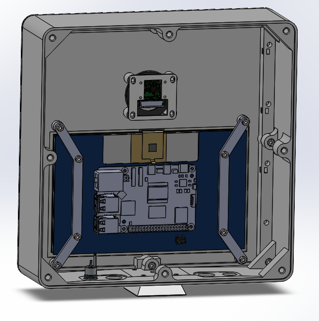 3d printed 7inch variant with pi camera rear view