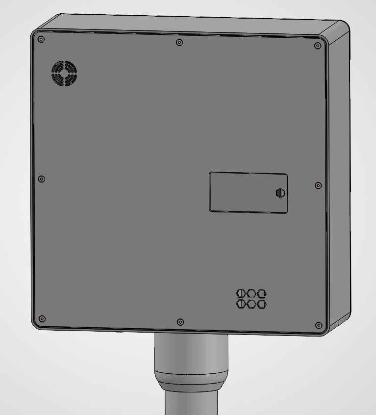 3d printed 10inch variant rear view