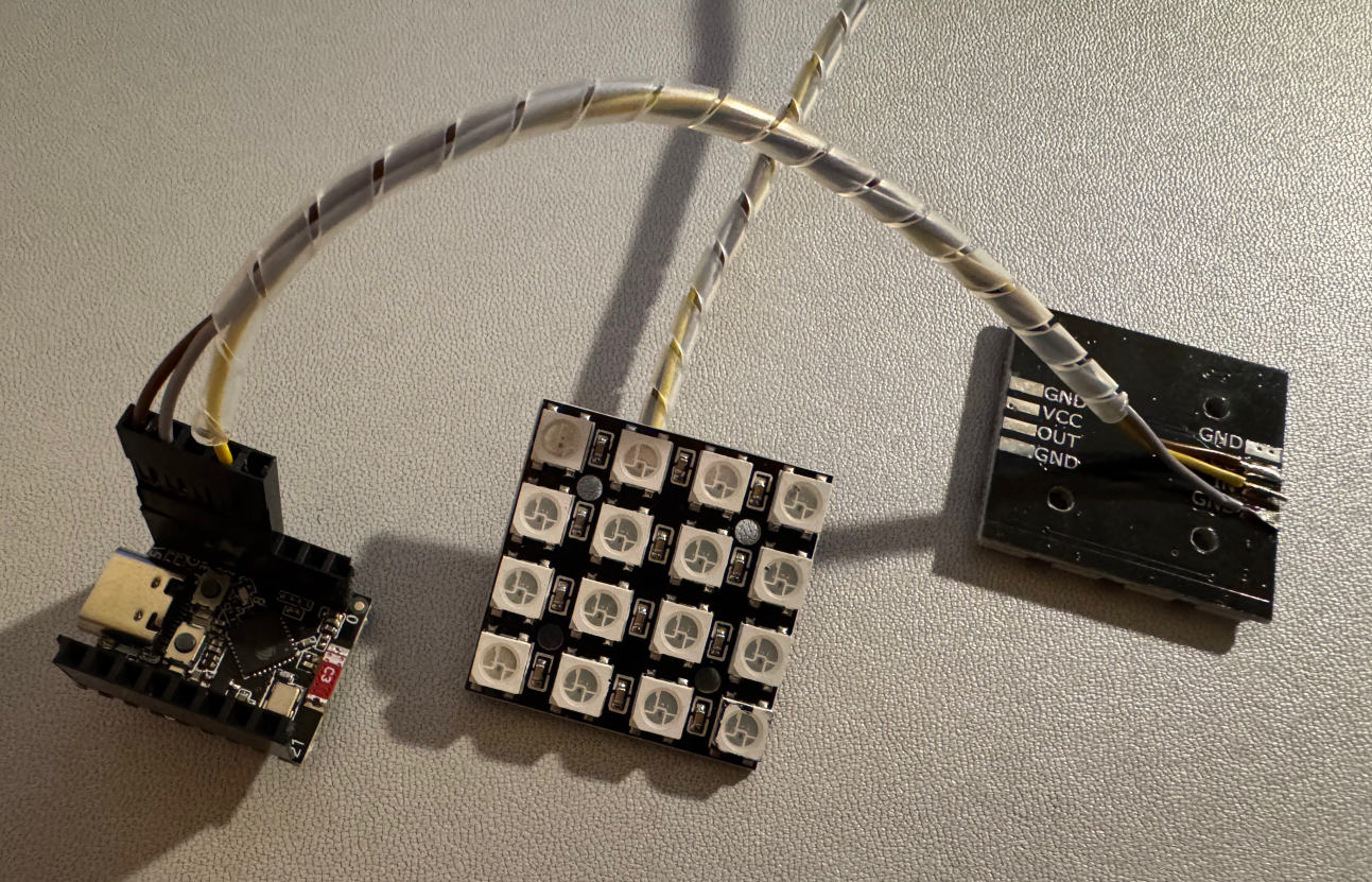 wiring photo for 4x4 matrix light